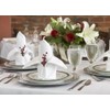 Milliken Signature Plus Polyester Square White Napkins (Set of 12)