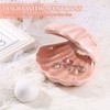 IMIKEYA Shell Pearl Light LED Ceramics Desktop Lamp Portable Pearl