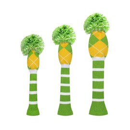 Scott Edward Knit Golf Headcovers Fits Well Driver(460cc) Fairway Wood and Hybrid(UT) for Woods Set of 3 The Perfect Change for Golf Bag