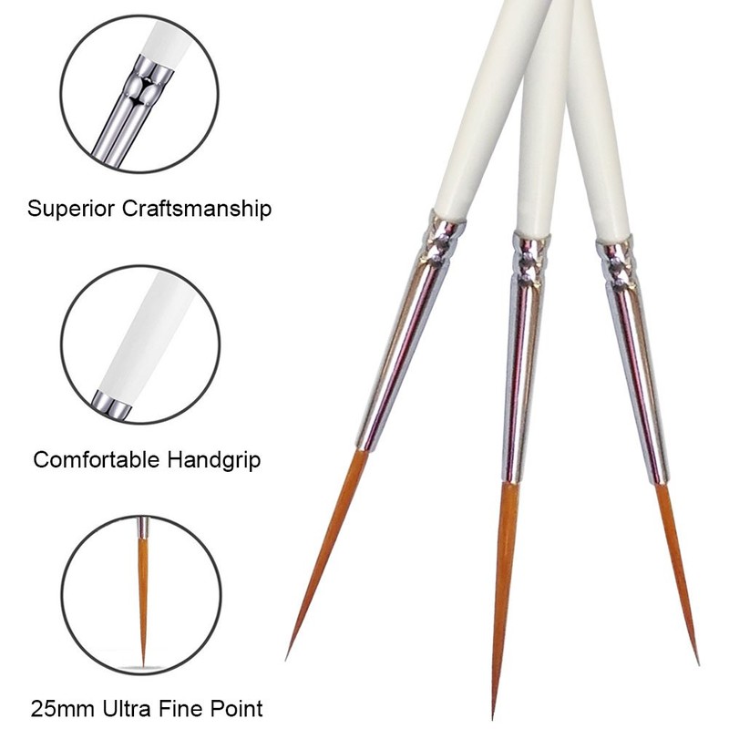 Detail Fine Paintbrush Artist Paint Brush Set Tip | for