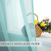 MIULEE 2 Panels Sheer Window Curtains Elegant Window Voile Panels