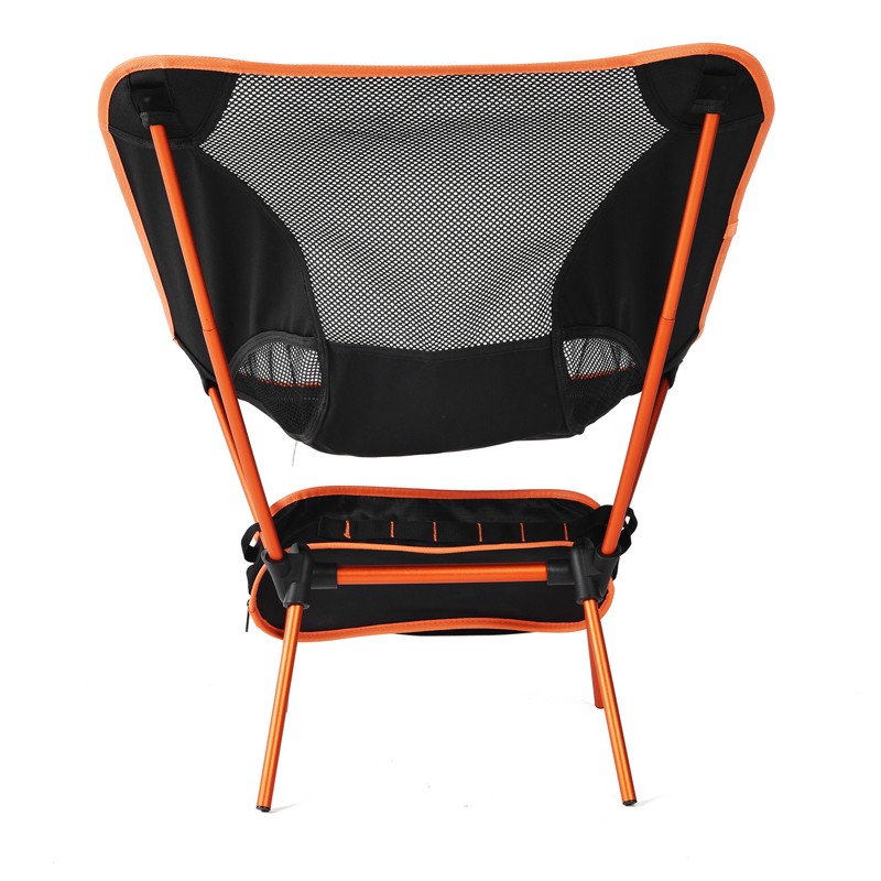 Outdoor Folding Beach Chair Portable Mesh Back Aluminum Alloy Rack