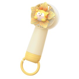 OUUTIIOL 5.5-Inch Portable fan 3 speed selection with windmill design,Quiet Personal Desk Fan,Lightweight & Compact Design,Suitable as a gift,suitable for indoor and outdoor use(Yellow)