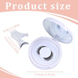 EIHI Magnetic Eyelashes Natural Looking No Glue Required Easy to Use Comes with Clips and Instructions