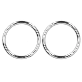 2PCS Carbon Steel Bull Cattle Cow Nose Ring Farm Animal Equipment Veterinary Tools
