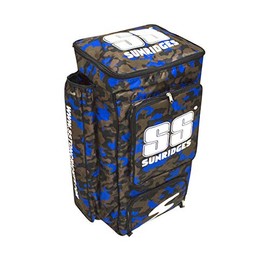 SS Cricket Blue Duffle Kit Bag, Backpack (Color - Blue Camo)