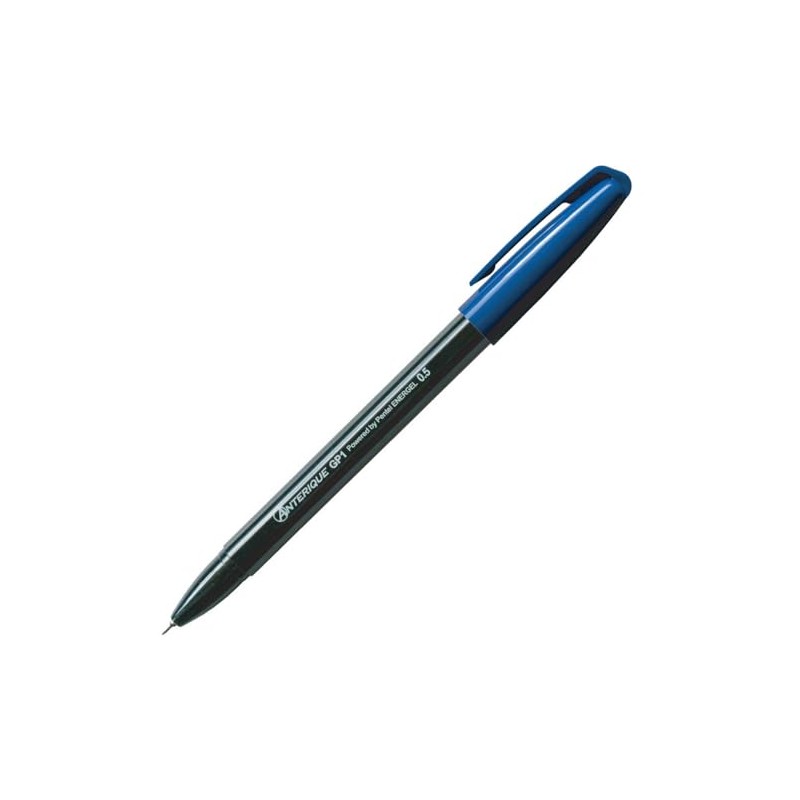 Anteric Gel Ink Ballpoint Pen, 0.5mm, Navy Blue x Pitch
