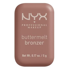 NYX Professional Makeup Buttermelt Bronzer, bronceador cremoso en polvo con alta pigmentación, fórmula vegana, acabado natural con duración hasta por 