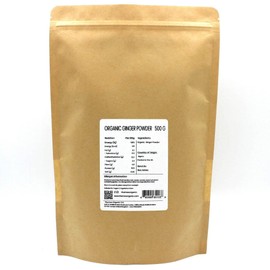 Thames Organic Organic Ginger Powder 1kg - No Additives or Preservatives - Raw, Vegan, GMO-Free, Certified Organic - Flavorful, Aromatic Spice for Cooking, Baking, and Tea - Thames Organic