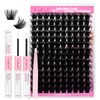 FADLASH Lash Extension Kit 200D Lash Cluster Kit DIY Eyelash