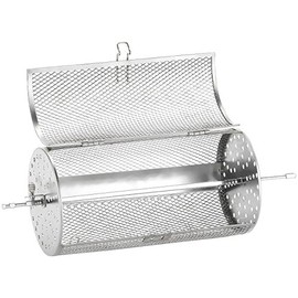 Rosenstein & Söhne Accessories for Hot Air Grill Basket: Grill Basket, Round, for Halogen Convection Oven HK-14.l (Grill Basket Oven, Halogen Oven or Hot Air Fryer, Kebab)