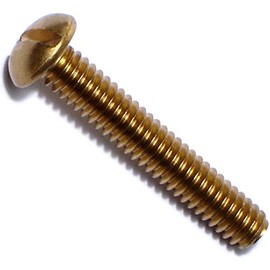 Hard-to-Find Fastener 014973131456 Slotted Round Machine Screws, 1/4-20 x 1-1/2, Piece-10