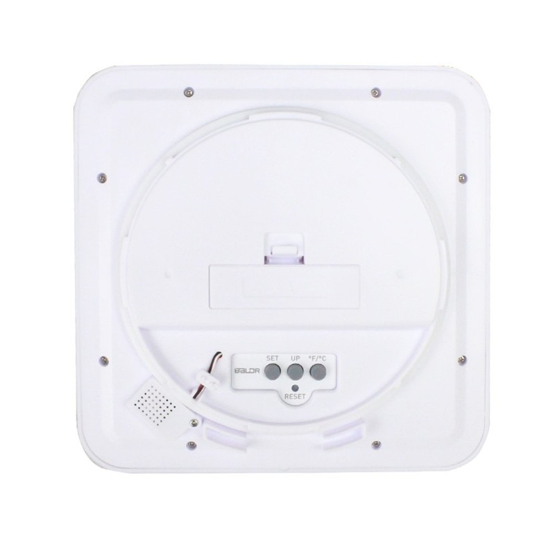 BALDR LCD Waterproof Bathroom Clock for Bath and Shower, Wall