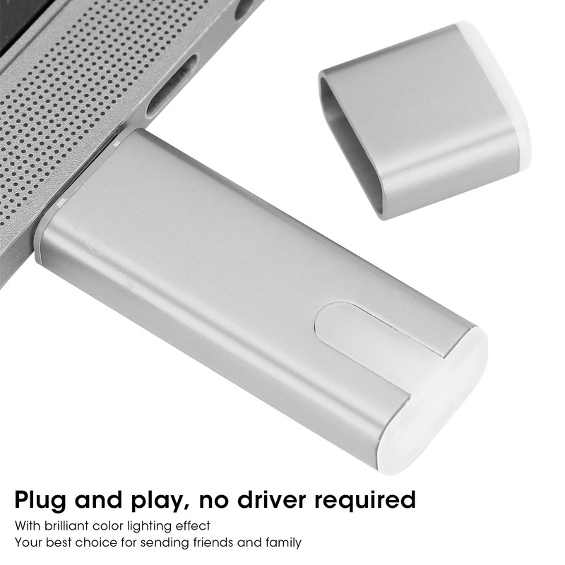 USB Flash Drive Breathing Light USB2.0 Memory Stick Portable Storage