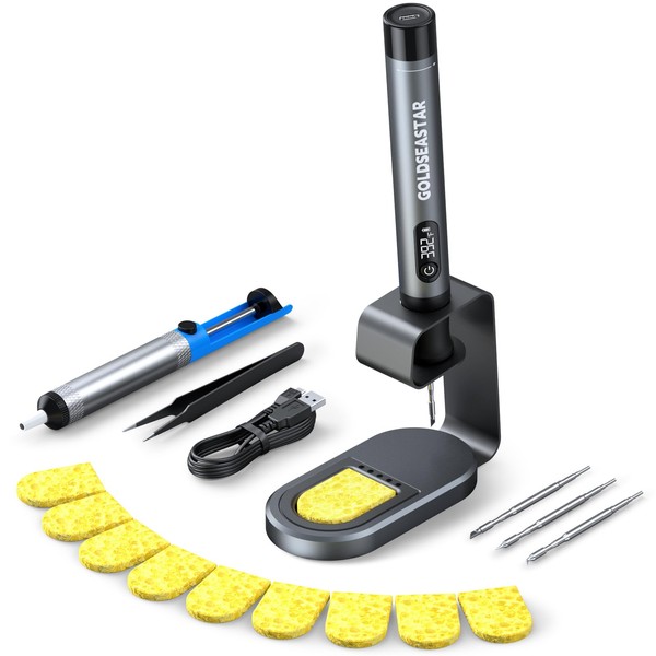 Cordless Soldering Iron Kit, Electric Soldering Gun Pen, 7 Seconds
