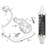 aqxreight Clutch Pedal Return Spring Kit, 2PCS Return Spring Repair