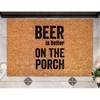 SILYHEART Beer is Better on The Porch Coir Door Mat