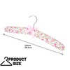 Jetec 24 Pieces Satin Padded Hangers with 360° Swiveling Hook