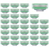 36 Replacement Blades Compatible with GL-Mach 3 Style Razors (Green),