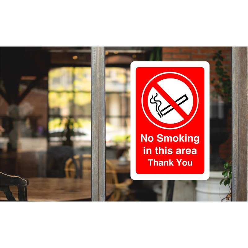 Safety First Display LTD No smoking in this area thank