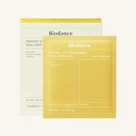 [Biodance] Radiant Vita Niacinamide Real Deep Mask 1Box (34g*4ea)