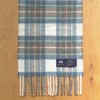 Toei Stole, Muffler, Wool Scarf, Blue Type, 74.8 x 9.8
