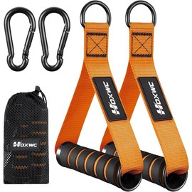 Cable Handles Gym Equipment, Heavy Duty Resistance Band Handles, Replacement Exercise Handles for Cable Machine, Pulley System, Strength Trainer, Pull Down Workout, Home Gym Cable Attachments - Color: Red, Style Name: New-Comfortable