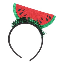 Healvian Watermelon Headband Festival Headwear Glitter Hair Band Watermelon Headband for Women Cartoon Hawaiian Hair Band Costume Accessories for Adults Hair Accessories for Women Greetings