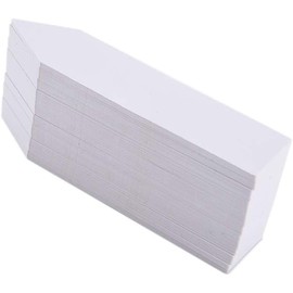 Etiquetas de plantas, 100 etiquetas de plástico para plantas, impermeables, marcadores de nombre de jardín, estacas de identificación de semillas de plantas, para cultivar semillas en maceta, árbol frutal, flor vegetal (blanco)