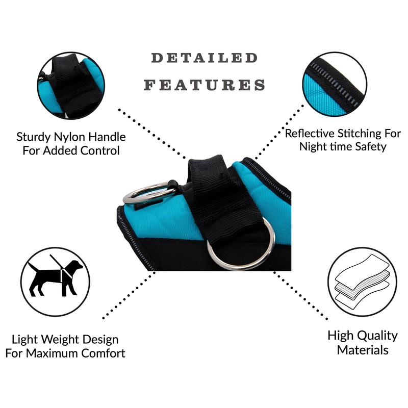 ShawnCo Essential Dog Harness, No-Pull Pet Vest with 3 Leash
