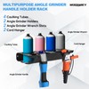 WODHMIEY Spray Bottle Storage Rack with Angle Grinder Holder, with