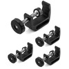 QWORK Universal C-Clamp for Desk Mount - 4-Pack Heavy Duty