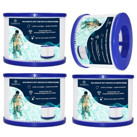 YANHUA Filter Cartridges for Inflatable Spa, Clever Spa Filter 76 x 100 mm, Spa Accessories, Filter Spa for Aquaparx, Pool Filter Lamellar Filter, Durable (4 Pieces)
