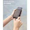 VULKIT Portatarjetas de crédito con bloqueo RFID de piel automático