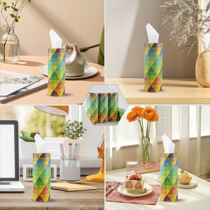 SINGARO Car Tissue Holder, 4 Pack Car Cup Holder Facial