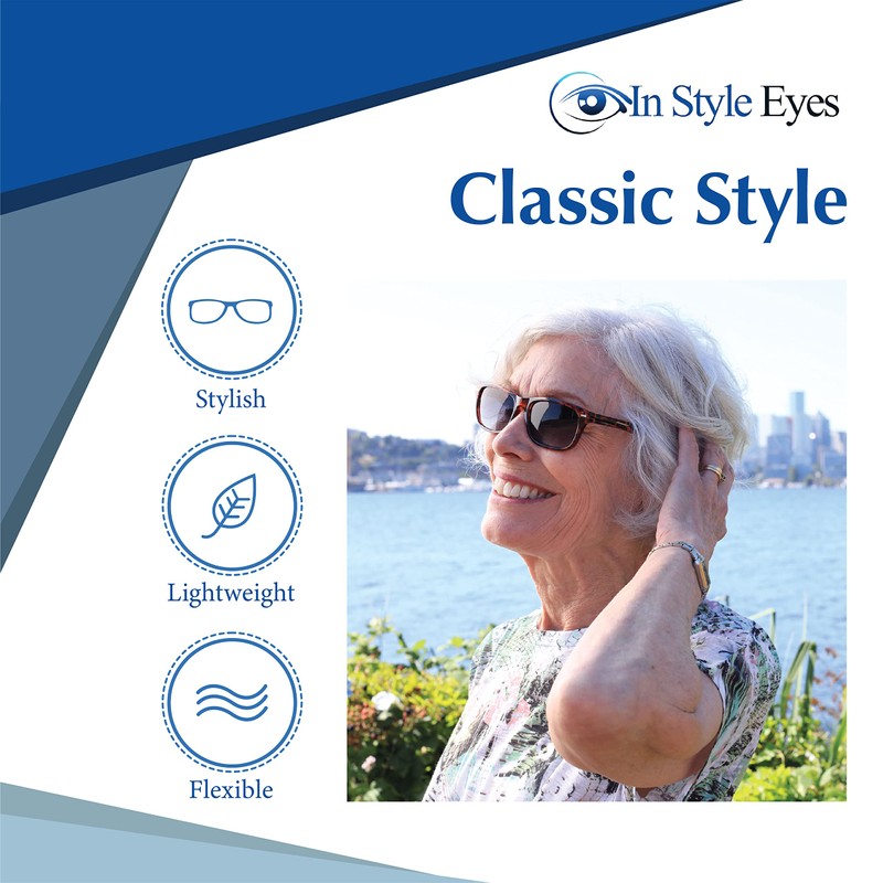 In Style Eyes Seymore Gafas de sol de lectura retro,