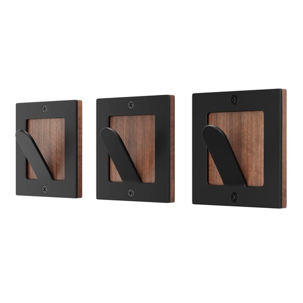 Hat Hooks for Wall - Set of 3 Wall Coat