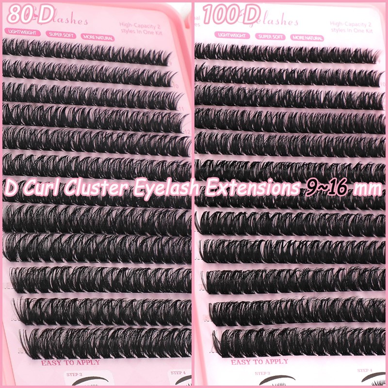 Lash Clusters Kit, Eyelash Clusters Individual Lash Extension Kit 480