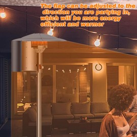 Patio Heater Reflector Shield Outdoor Patio Heater Shield Reflector for Extra Heat Reflecting Saving Gas