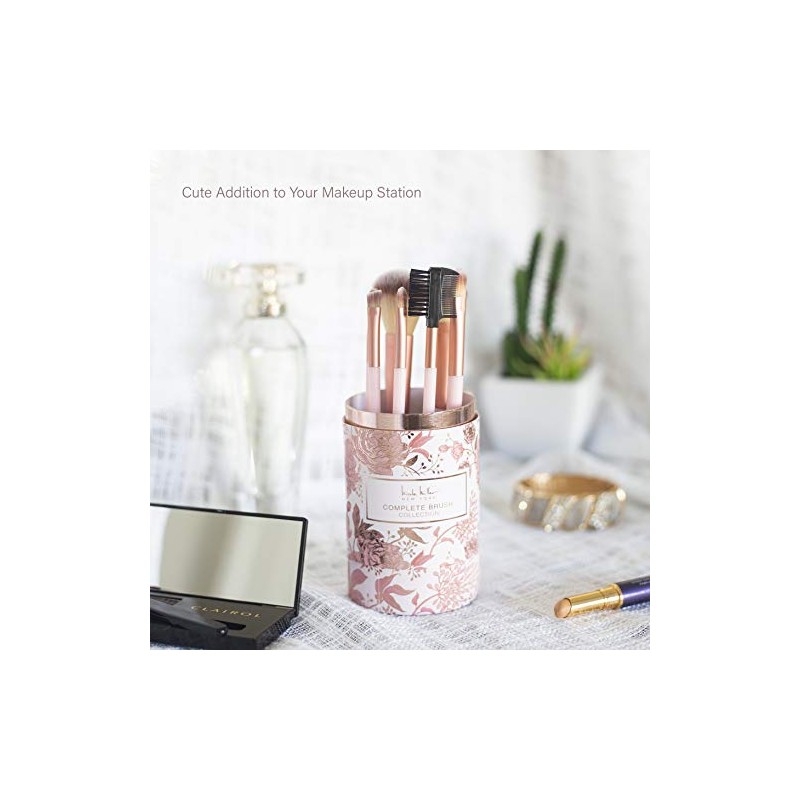 Nicole Miller Colección de brochas de maquillaje, 7 piezas de
