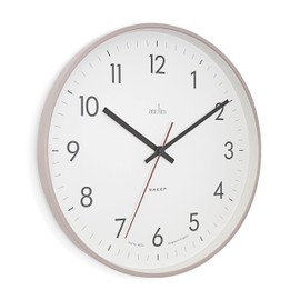 Acctim Aster Non-Ticking Sweep Sleek Wall Clock (Mocha)