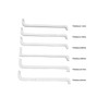 ECSiNG 6-Piece Double Head Tension Wrench Locksmith Pick Push Rod