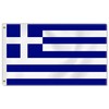 Large Greece Flag,3x5 FT Greek 75D Outdoor Banner,Decor for Garden