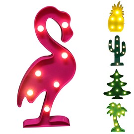 Monicanine LED Flamingo Pineapple Christmas Tree Soft Night Light Table Bed Lamp Xmas Party Decor (Flamingo)