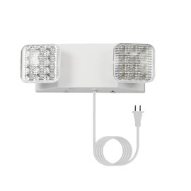 GZRUIYANG LED Emergency Lights with Battery Backup, Commercial Emergency Light Fixtures for Business Home Power Failure Emergency Exit Sign Lighting with 1.0 Meter Plug, Adjustable Square Head