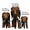 Crafty Artisan Hand carved wooden elephants ornaments for the home