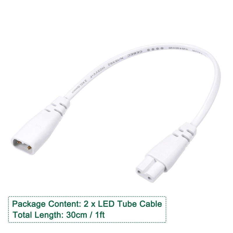 MECCANIXITY T5 LED Tube Extension Cable 2 Pin 30CM Male