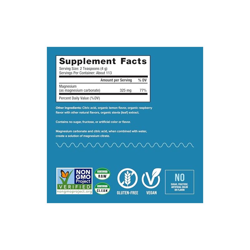 Natural Vitality Natural Calm Diet Supplement, Raspberry Lemon, 16 Ounce