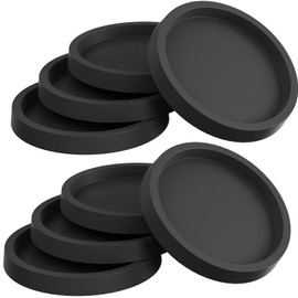 8PCS Non Slip Furniture Coasters 2.5” Non Skid Furniture Pads for Hardwoods Floors,Round Rubber Furniture Caster Cups, Anti Slide Furniture Feet Floor Protectors for Bed Couch Stoppers