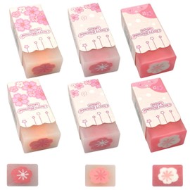 6 Pcs Cute Rubbers, Erasers Rubbers Erasers Pencil Eraser Pastel Rubbers Erasers Creative Eraser for Kids Pencil Rubber for School, Office, Home(3 Styles)